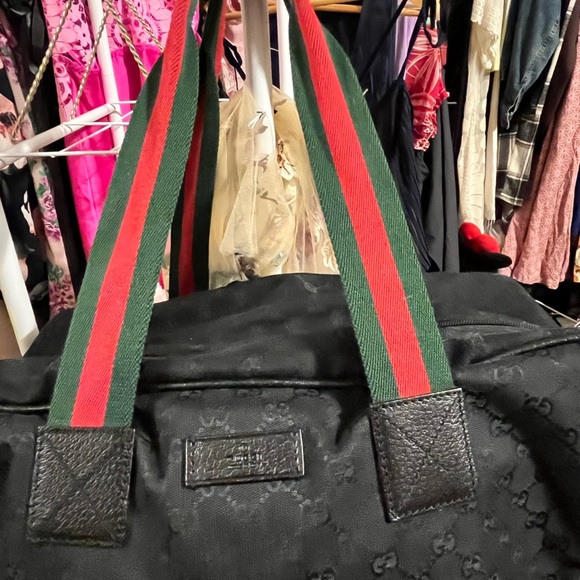 Gucci Black Monogram Weekender Bag - Picture 4 of 10